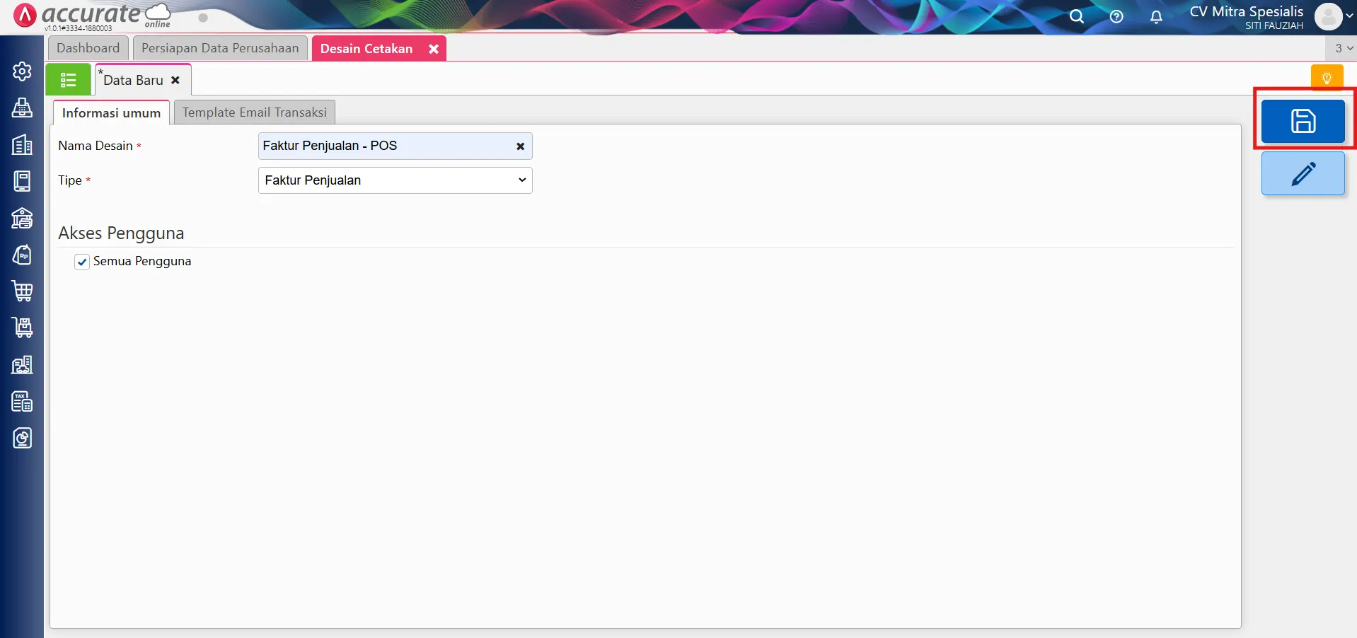 setting printer dot matrix